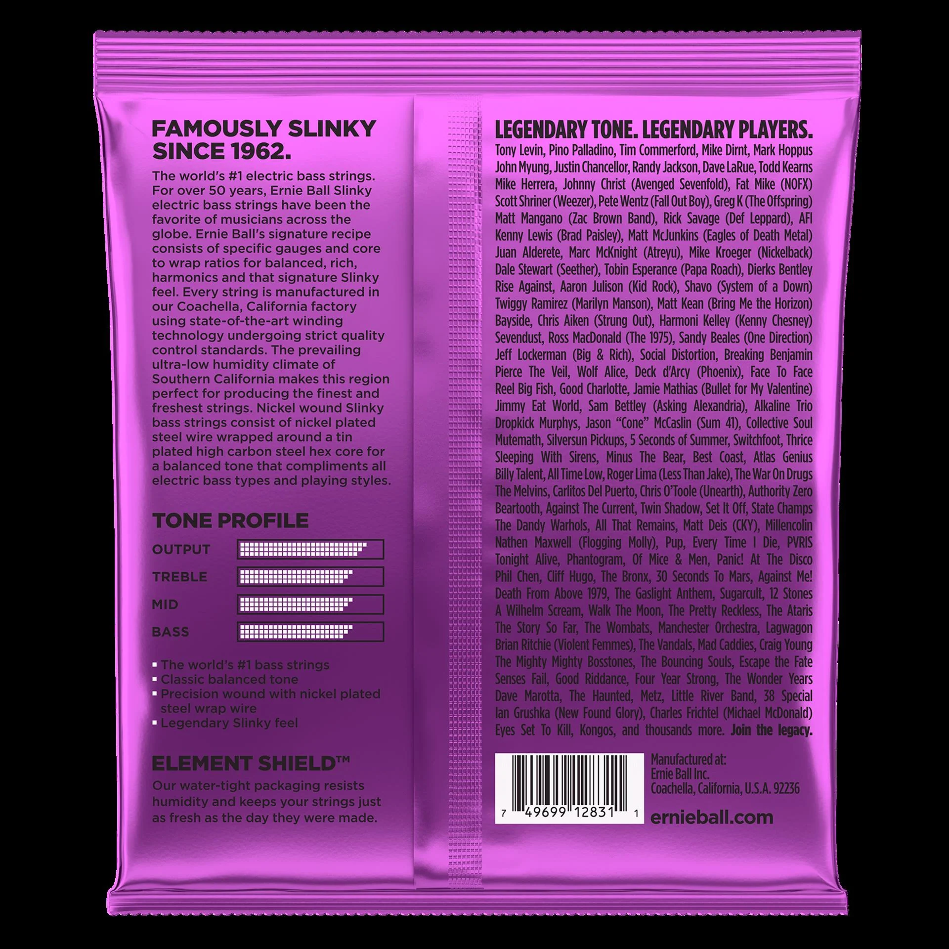 Ernie Ball 2831 Power Slinky Nickel Wound Electric Bass Strings - Image 4