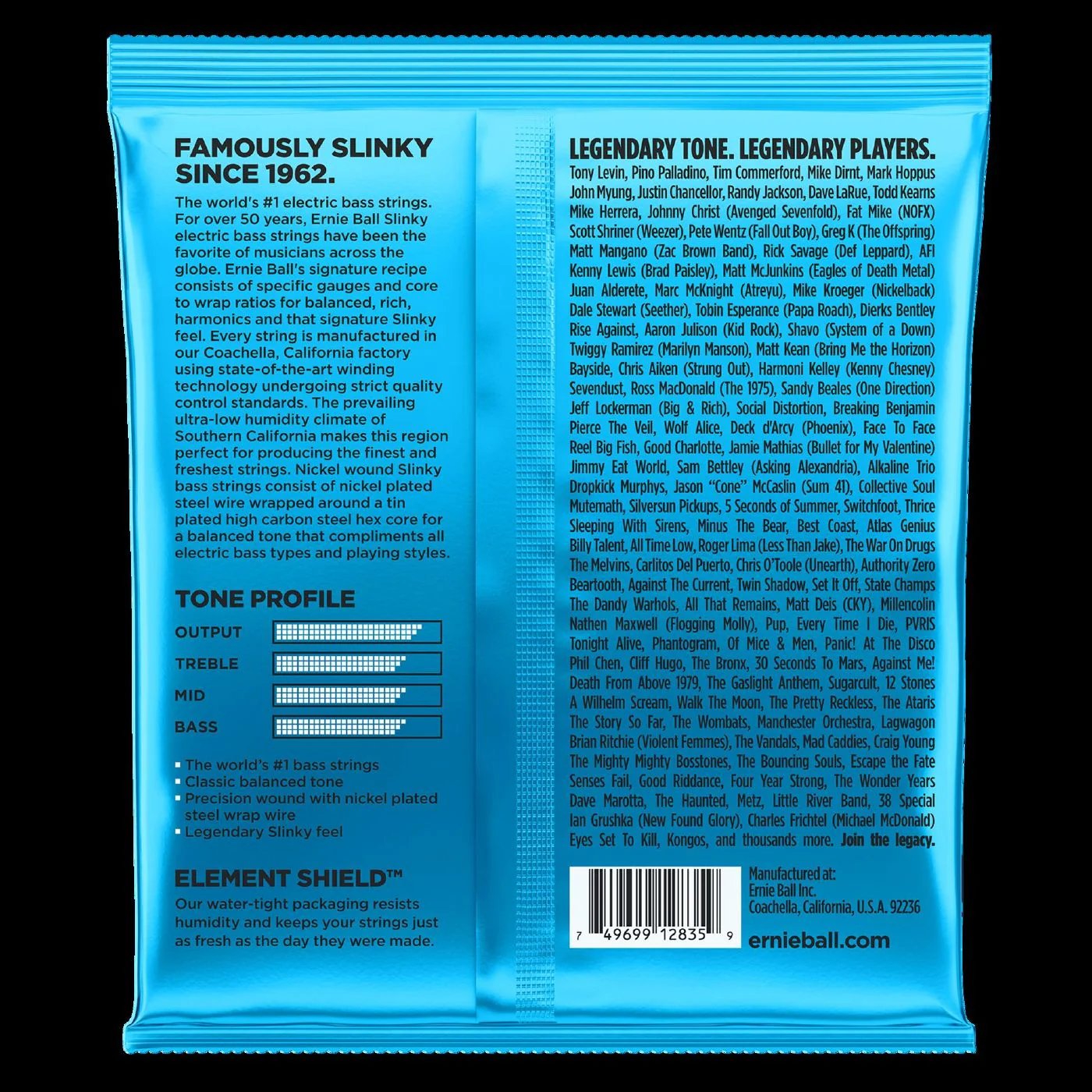 Ernie Ball 2835 Extra Slinky Nickel Wound Electric Bass Strings - Image 2