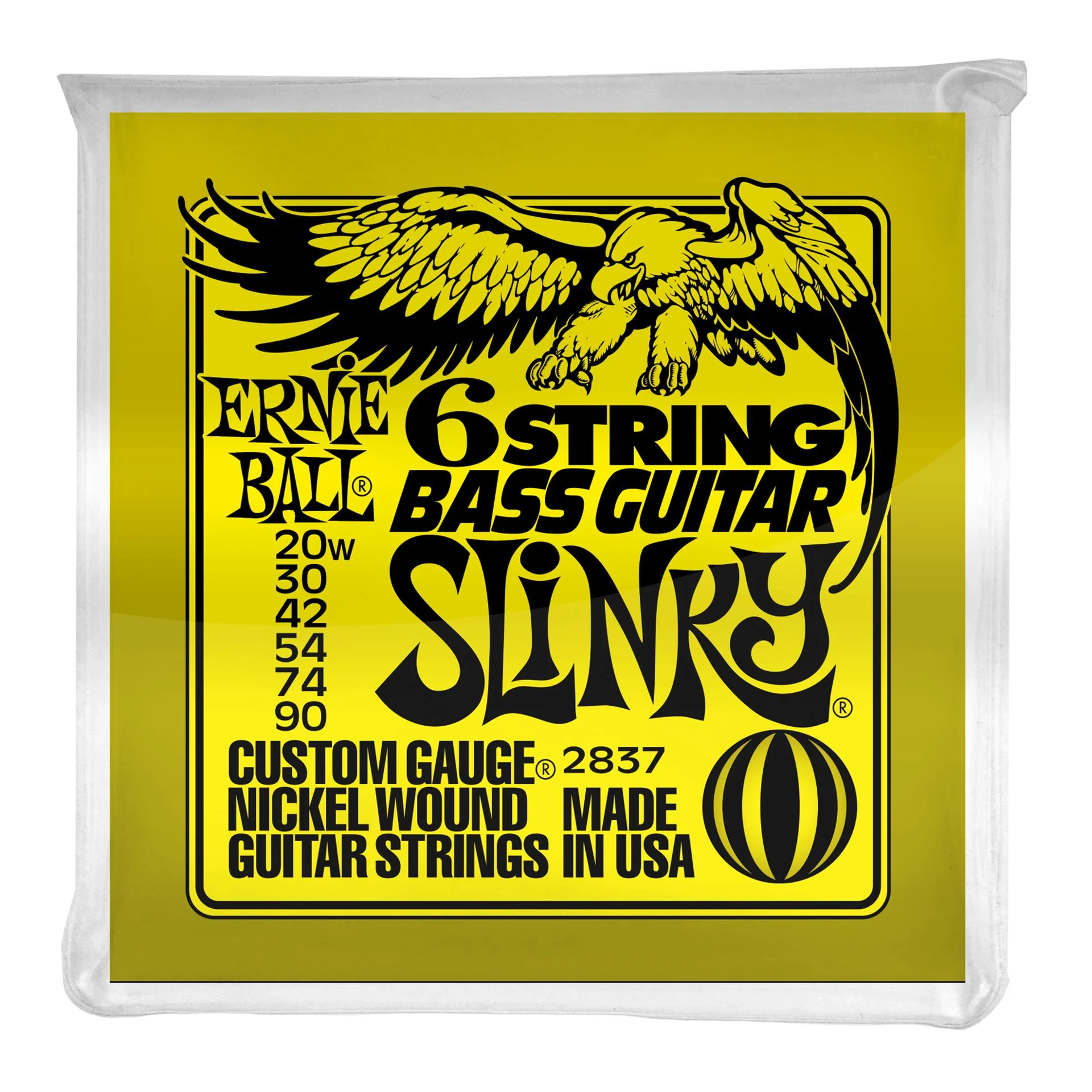 Ernie Ball 2837 Slinky 6-String with small ball end 29 5-8 scale Bass Guitar Strings - Image 3