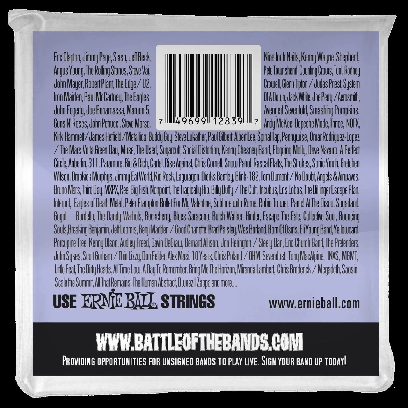 Ernie Ball 2839 Slinky 6-String with small ball end 29 5-8 scale Baritone Guitar Strings - Image 2