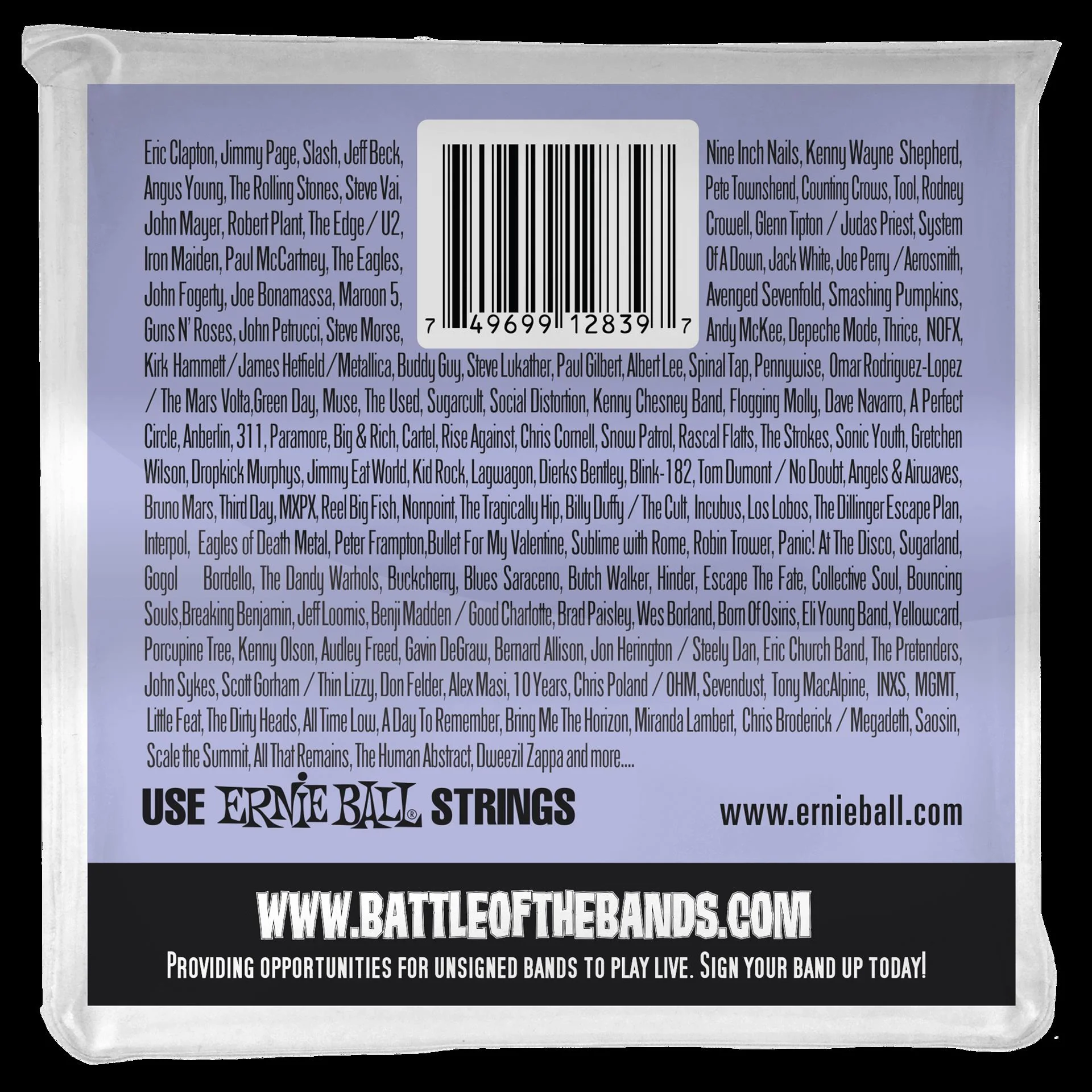 Ernie Ball 2839 Slinky 6-String with small ball end 29 5-8 scale Baritone Guitar Strings - Image 4