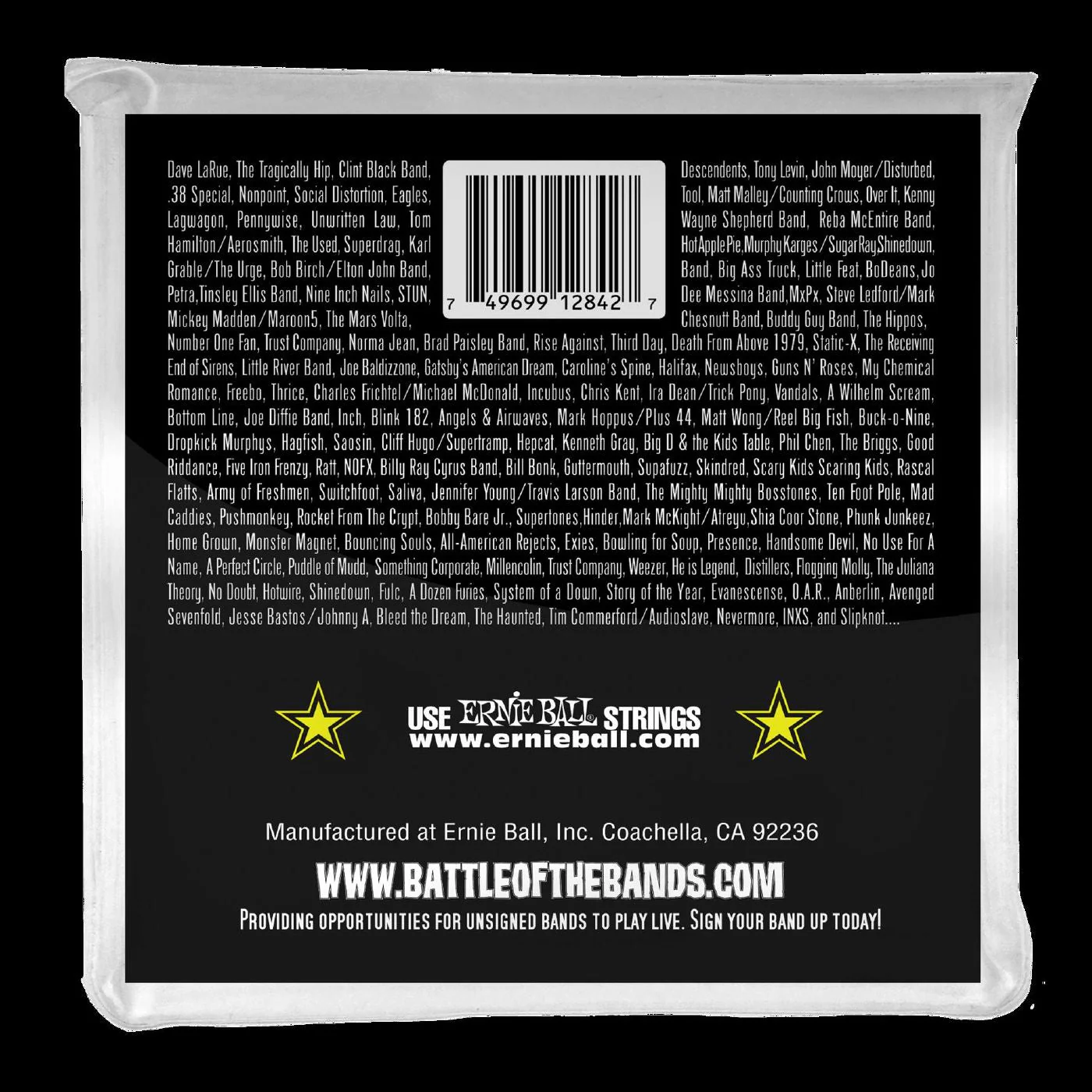Ernie Ball 2842 Regular Slinky Stainless Steel Electric Bass Strings - Image 2