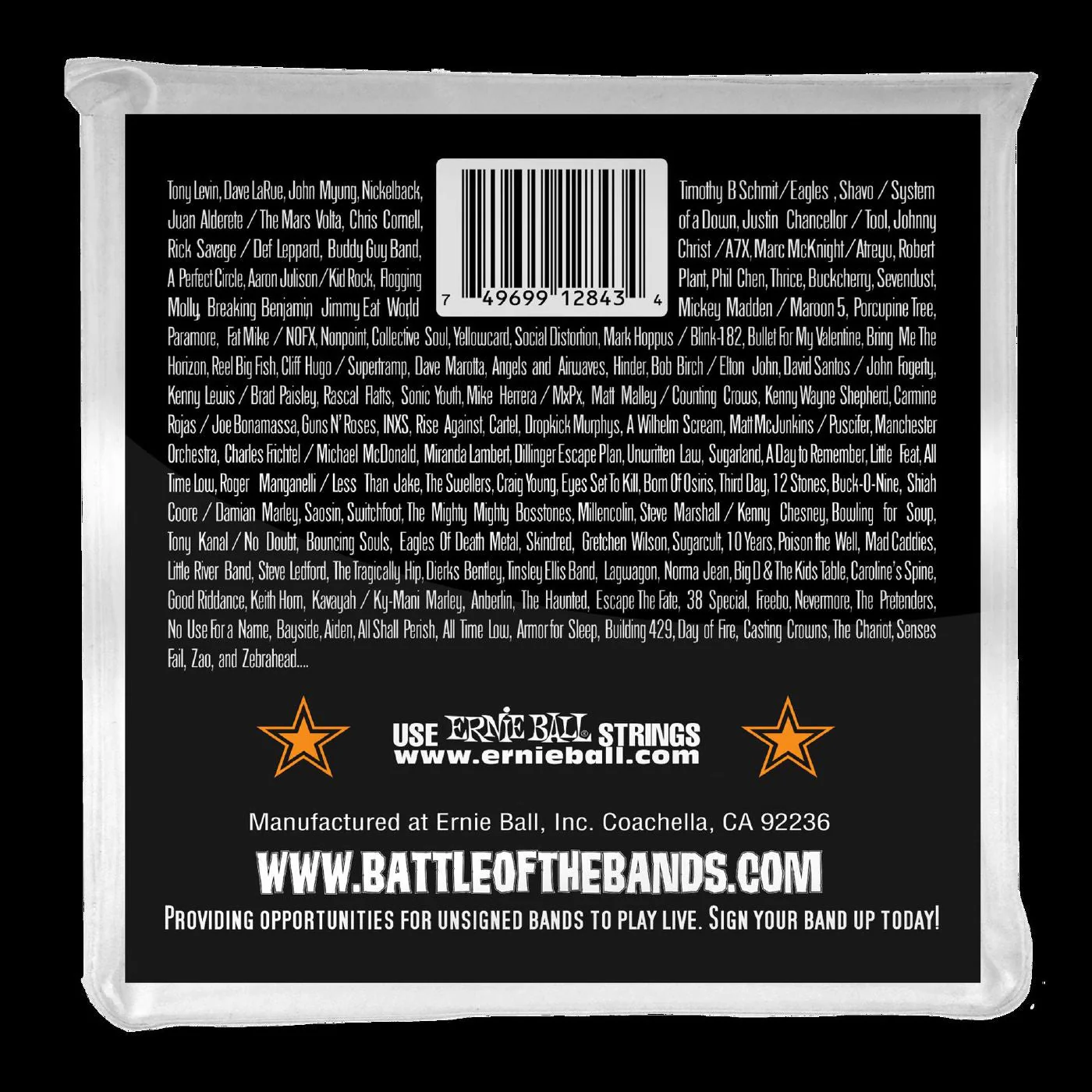 Ernie Ball 2843 Hybrid Slinky Stainless Steel Electric Bass Strings - Image 2