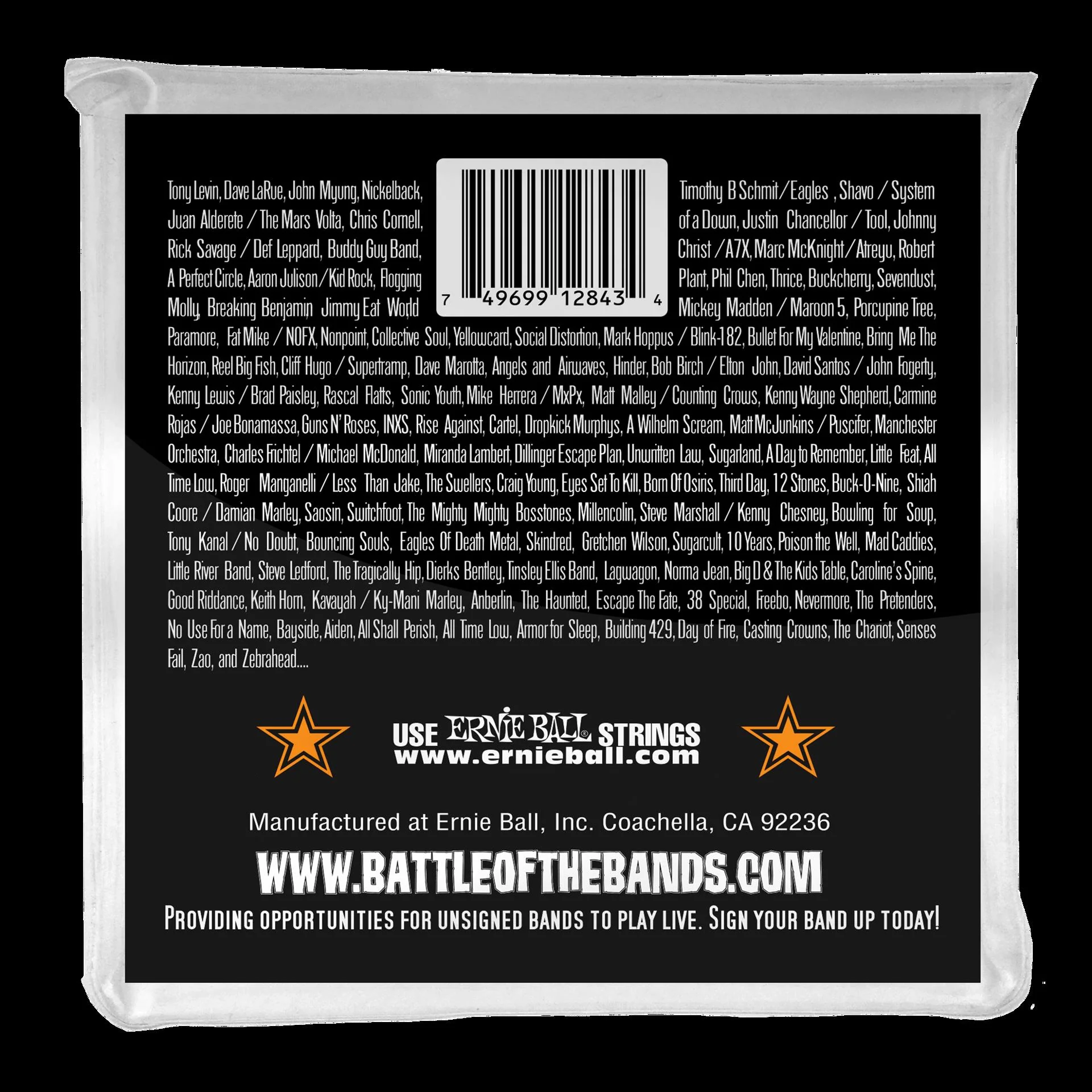 Ernie Ball 2843 Hybrid Slinky Stainless Steel Electric Bass Strings - Image 3