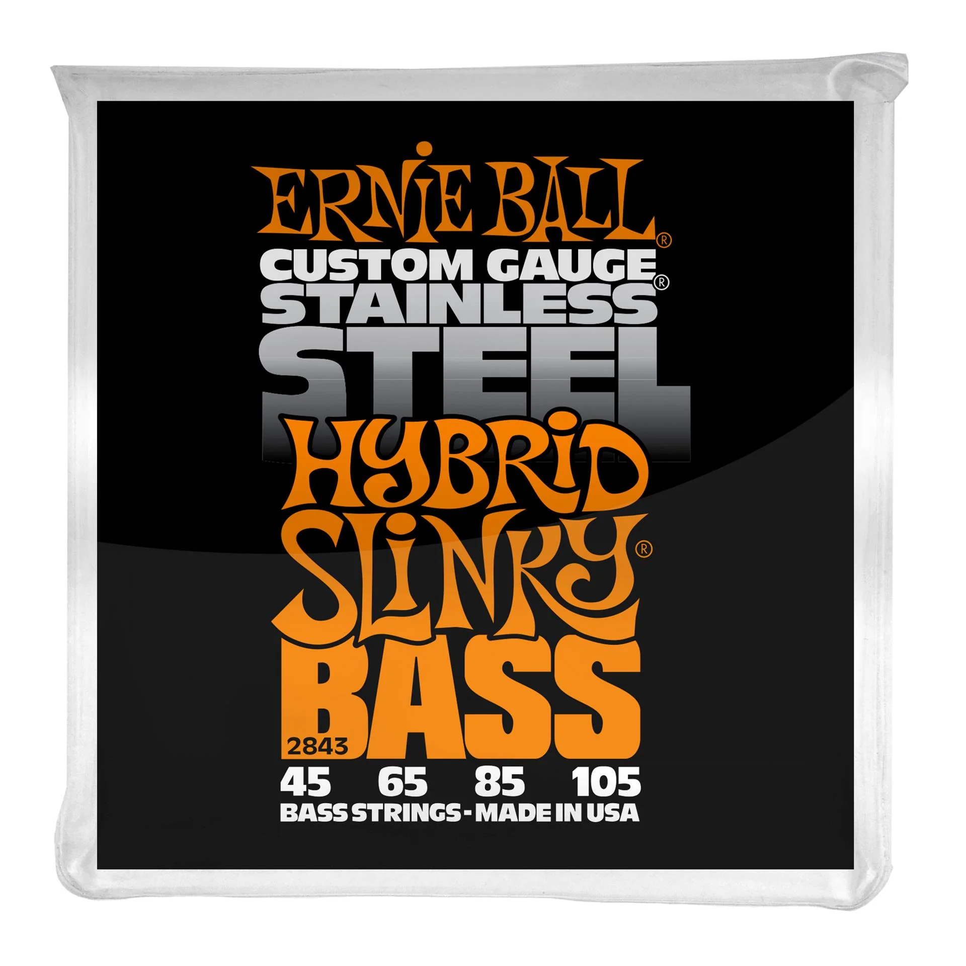 Ernie Ball 2843 Hybrid Slinky Stainless Steel Electric Bass Strings - Image 4