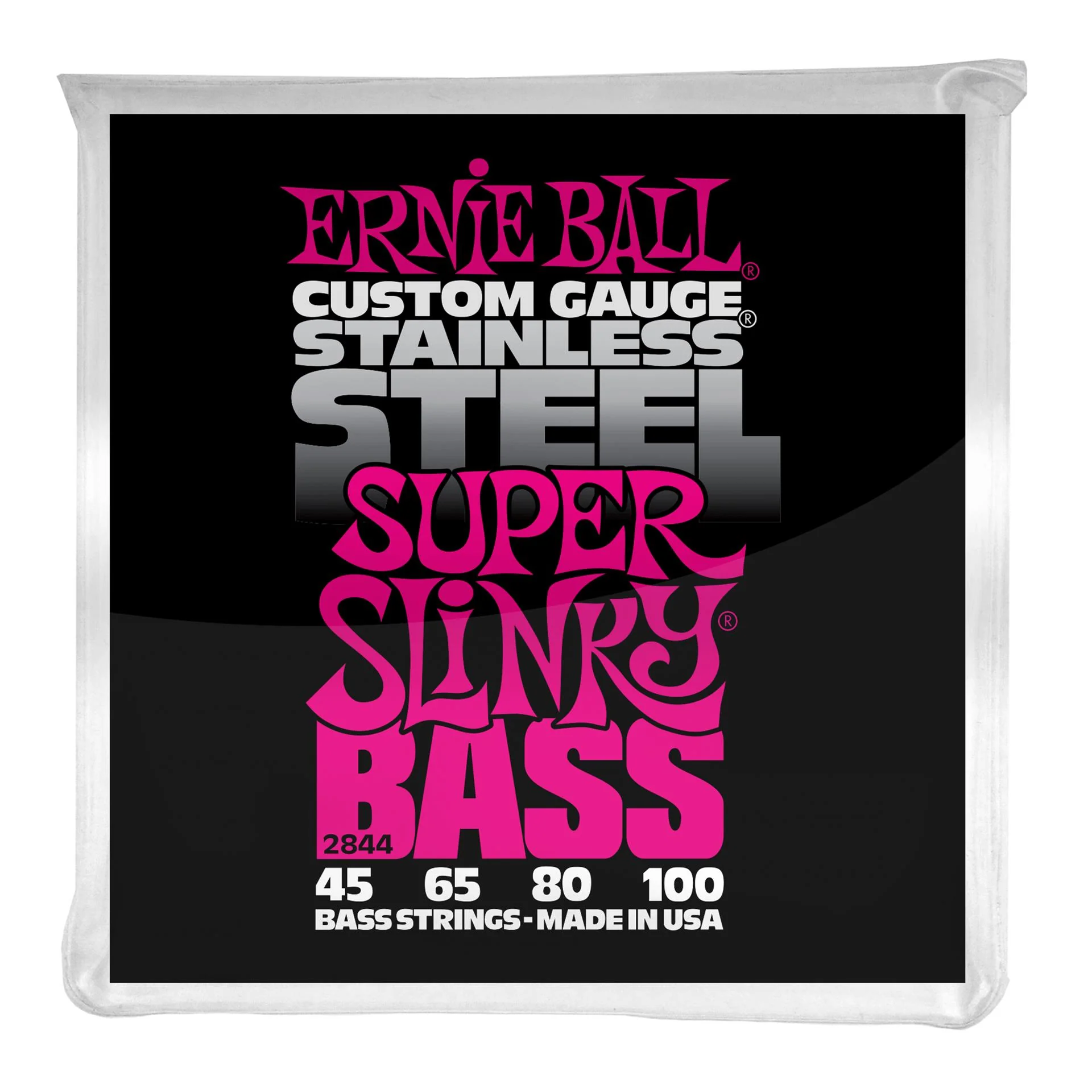 Ernie Ball 2844 Super Slinky Stainless Steel Electric Bass Strings - Image 3