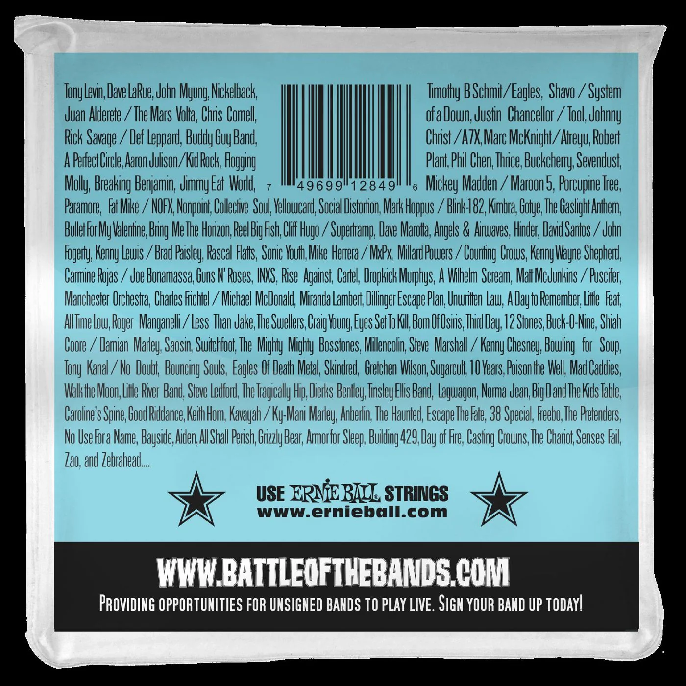 Ernie Ball 2849 Super Long Scale Slinky Electric Bass Strings - Image 2