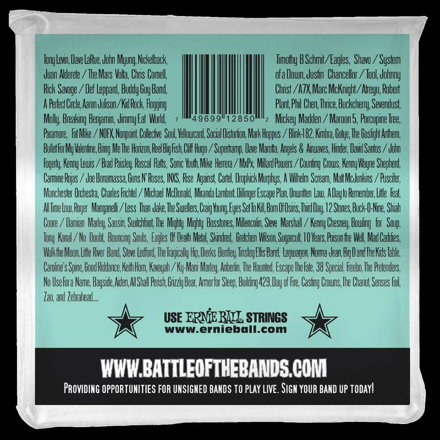 Ernie Ball 2850 Bass 5 Slinky Super Long Scale Electric Bass Strings - Image 2