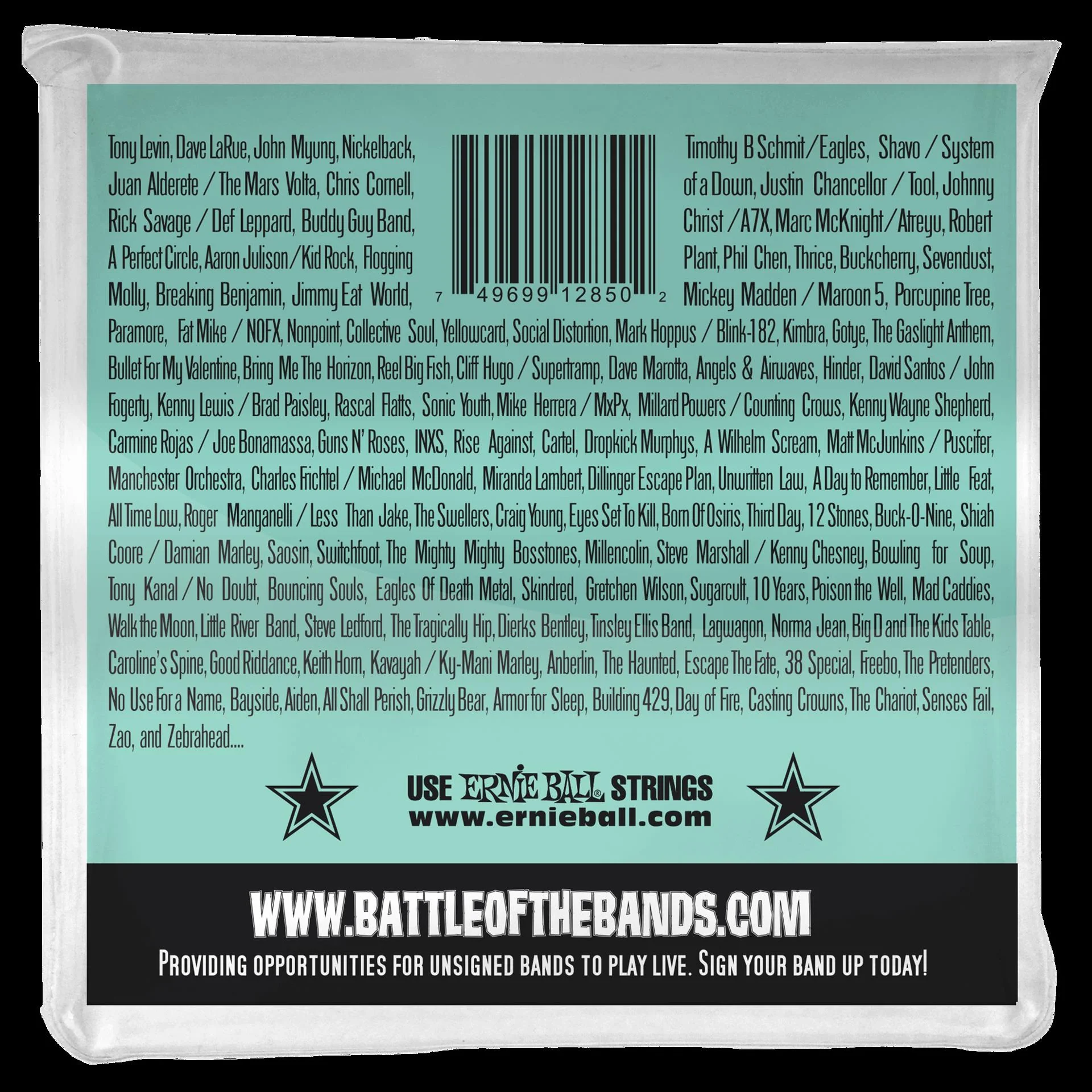 Ernie Ball 2850 Bass 5 Slinky Super Long Scale Electric Bass Strings - Image 3