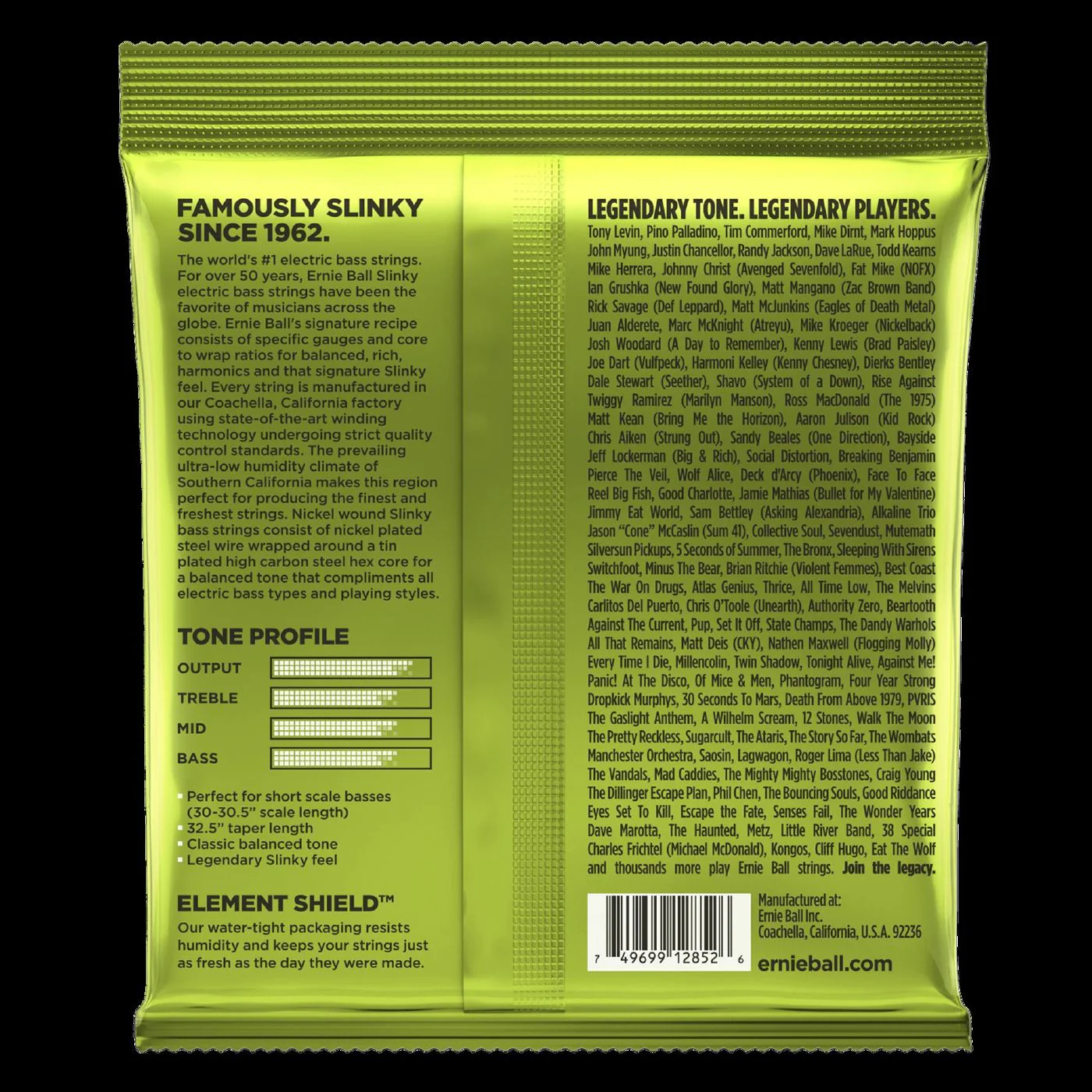 Ernie Ball 2852 Regular Slinky Short Scale Bass Guitar Strings - Image 2