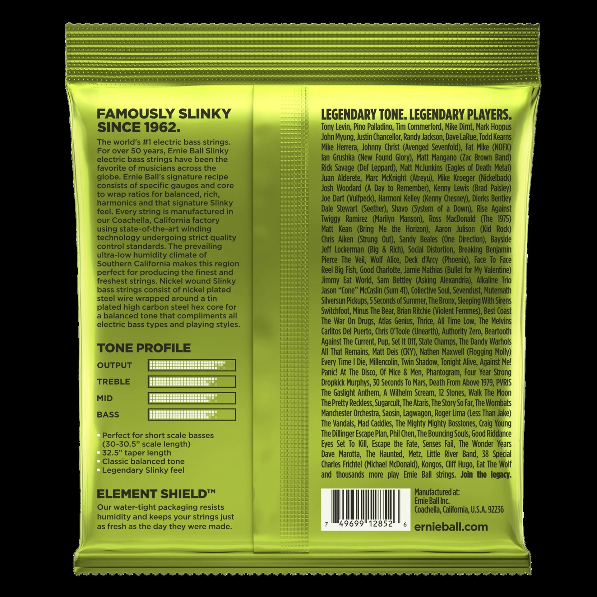 Ernie Ball 2852 Regular Slinky Short Scale Bass Guitar Strings - Image 3