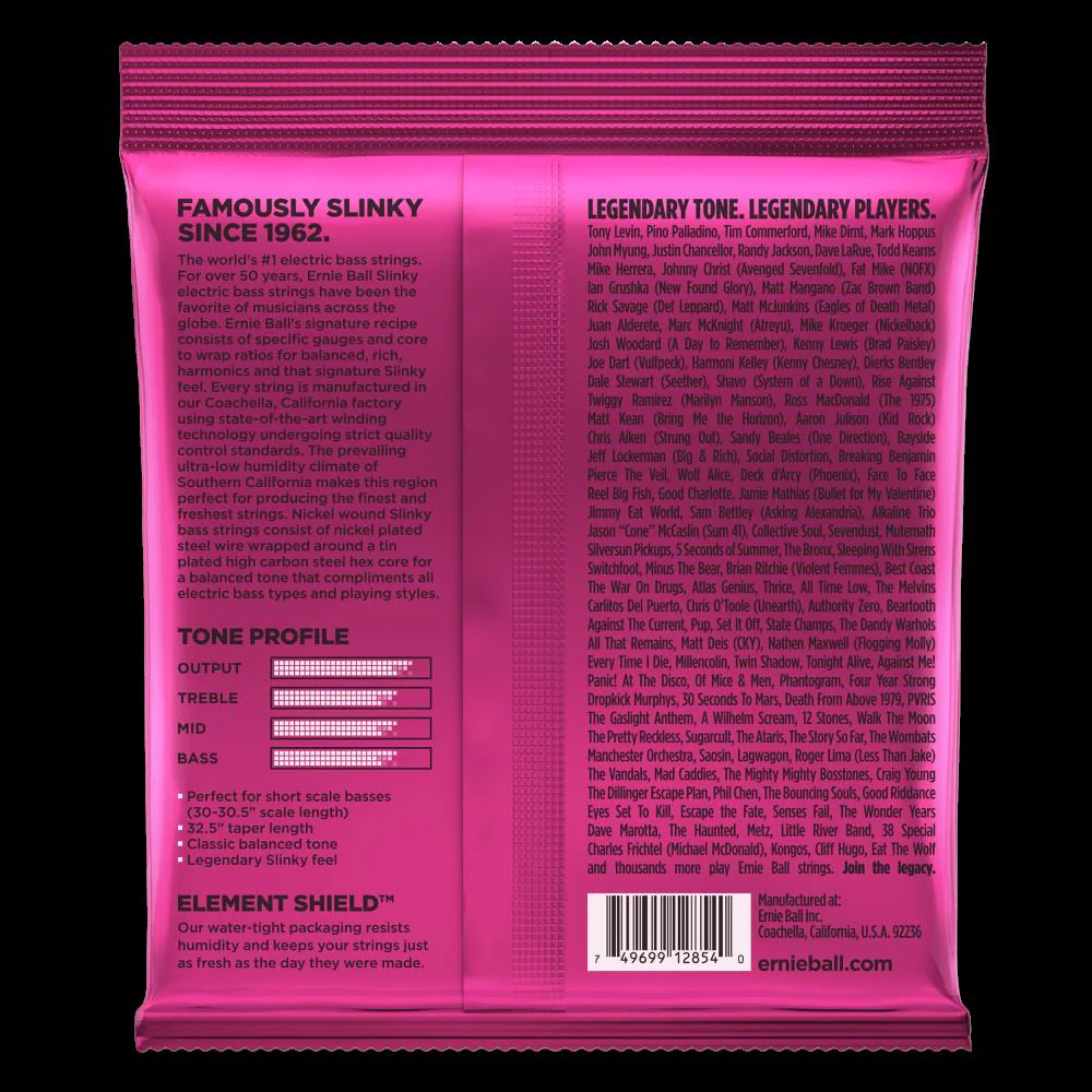 Ernie Ball 2854 Super Slinky Short Scale Bass Guitar Strings - Image 3