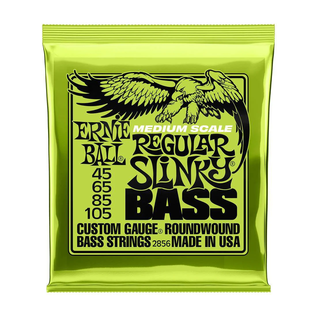Ernie Ball 2856 45-105 4 String Regular Slinky Medium Scale Bass Guitar St