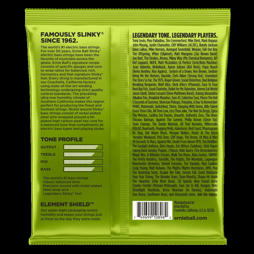 Ernie Ball 2856 45-105 4 String Regular Slinky Medium Scale Bass Guitar St - Image 4