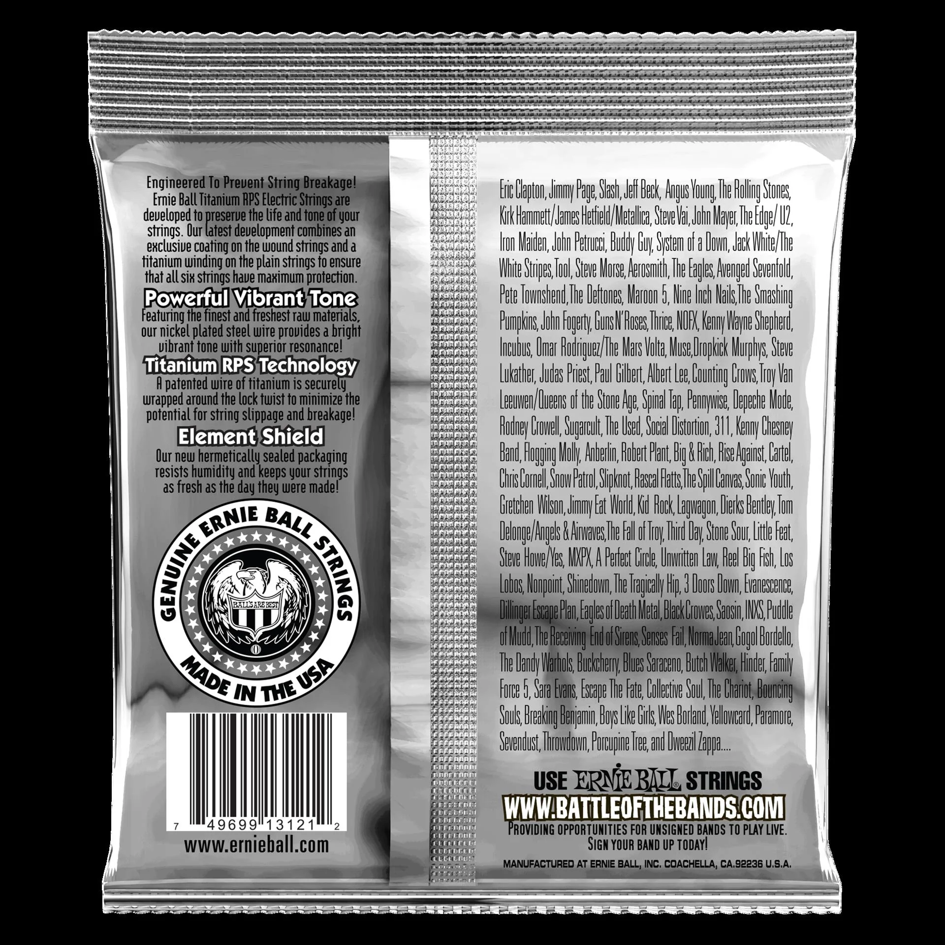 Ernie Ball 3121 Regular Slinky RPS Coated Titanium Electric Guitar Strings - Image 3