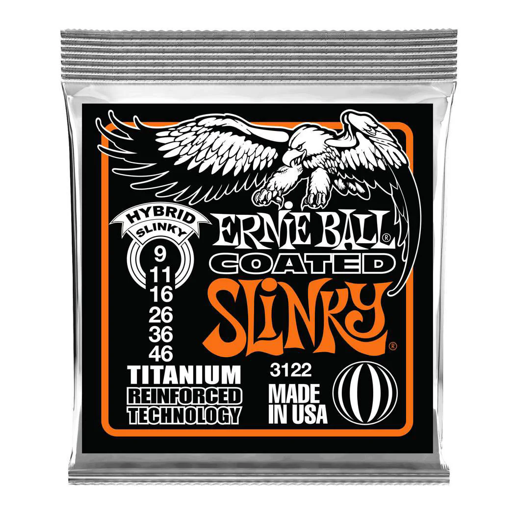 Ernie Ball 3122 9-46 Hybrid Slinky RPS Coated Titanium Electric Guitar Strings - Image 2