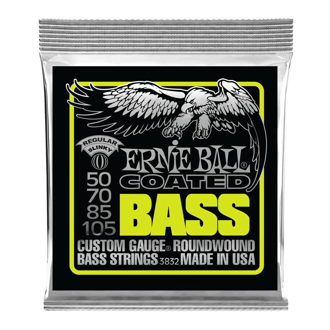 Ernie Ball 3832 50-105 Regular Slinky Coated Electric Bass Guitar Strings - Image 2