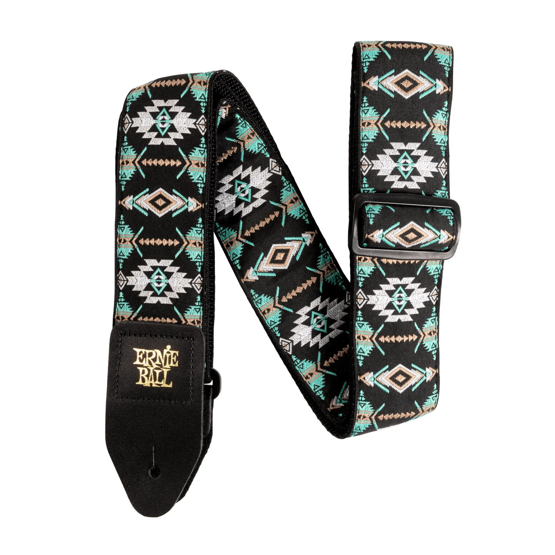 Ernie Ball 5325 Southwestern Turquoise Jacquard Guitar Strap - Image 2