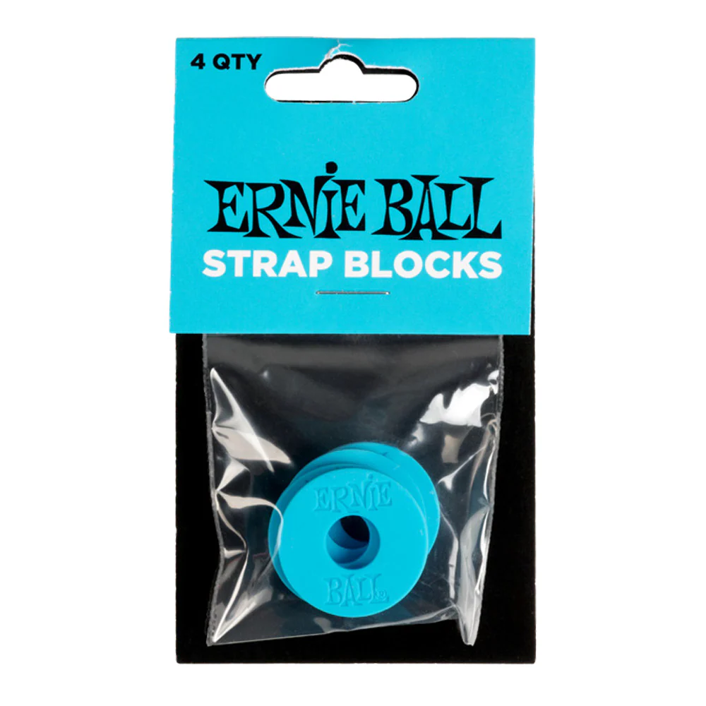 Ernie Ball Guitar Strap Blocks in Blue - 4-Pack - Image 2