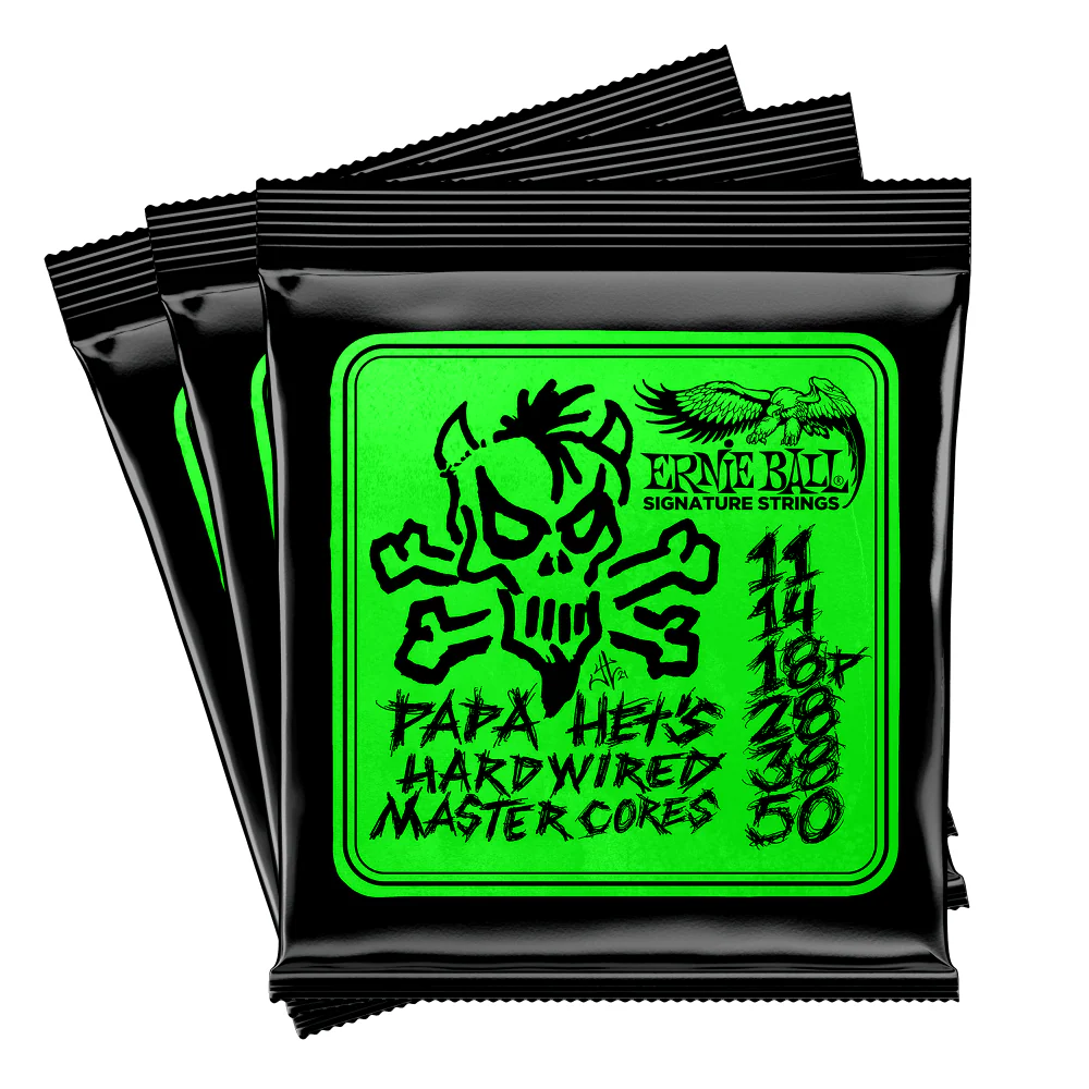 Ernie Ball Papa Het‚Äôs Hardwired Master Core Signature Electric Guitar Strings - 3 Pack - Image 3