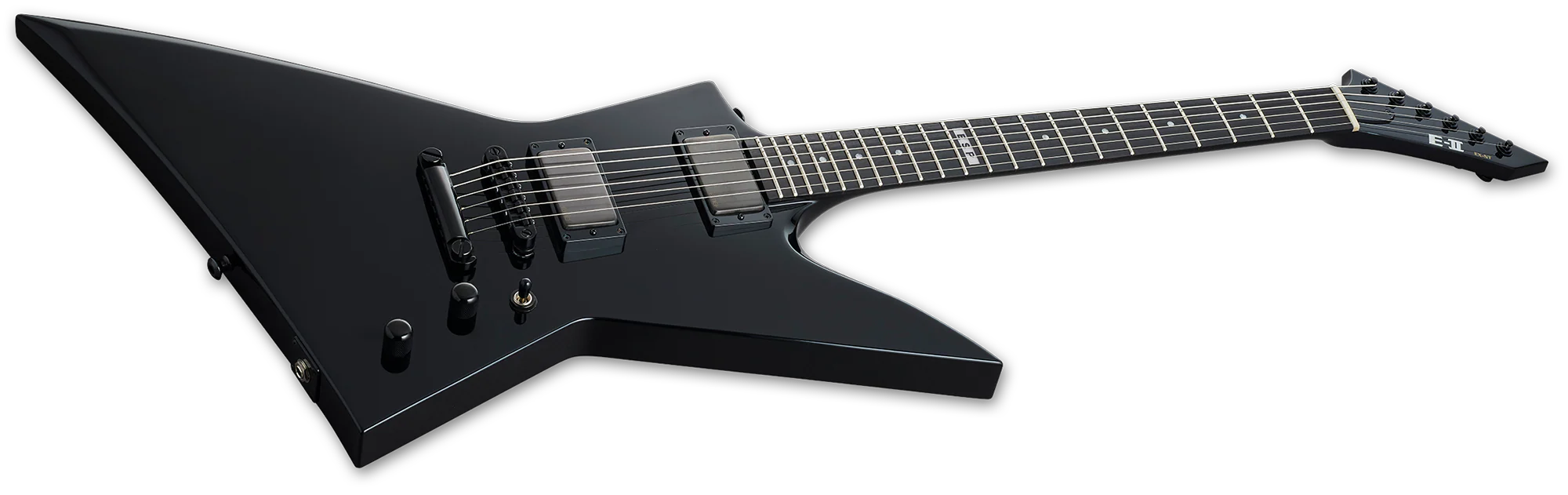 ESP E-2 EX Electric Guitar - No Trem - Black - Image 5
