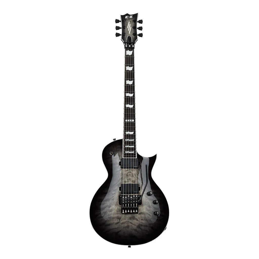 ESP E-II Eclipse Floyd Rose Quilt Maple Top - Charcoal Burst - Image 6