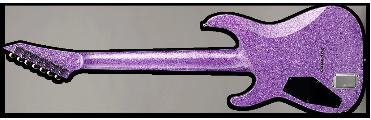 ESP E-II Horizon NT-7B Hipshot Electric Guitar in Purple Sparkle - Image 2