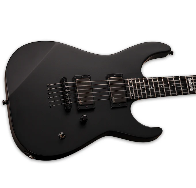 ESP E-II Jeff Ling Signature Electric Guitar - Black Satin - Image 4