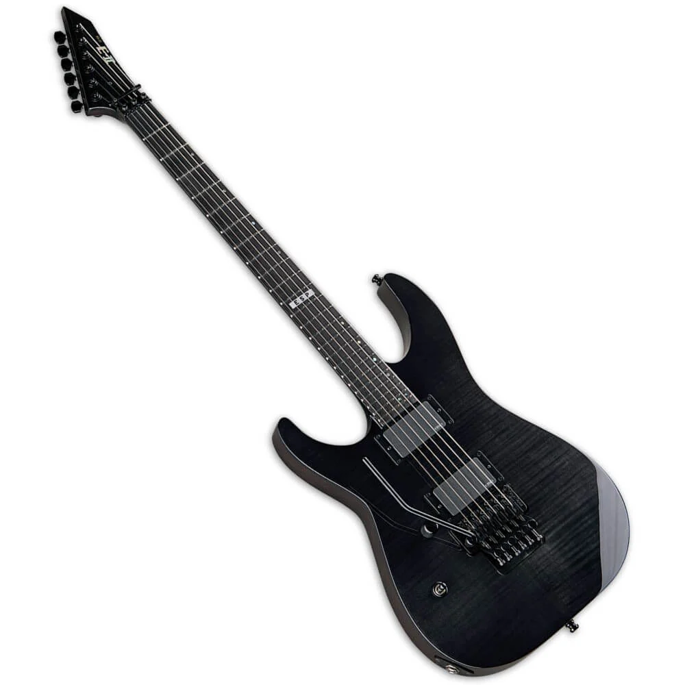 ESP E-II M-II LH Electric Guitar Left-Handed FM See Thru Black FR EMG - Image 5
