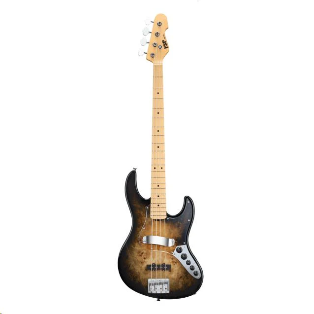 ESP Original Custom Shop Amaze 4-String Bass Guitar Poplar Trans Black - Image 5