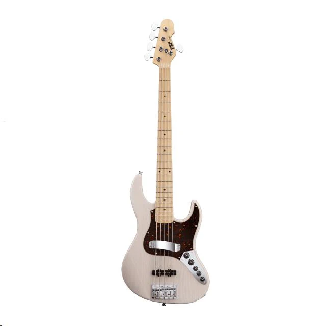 ESP Original Custom Shop Amaze 5-String Bass Guitar Trans White - Image 5