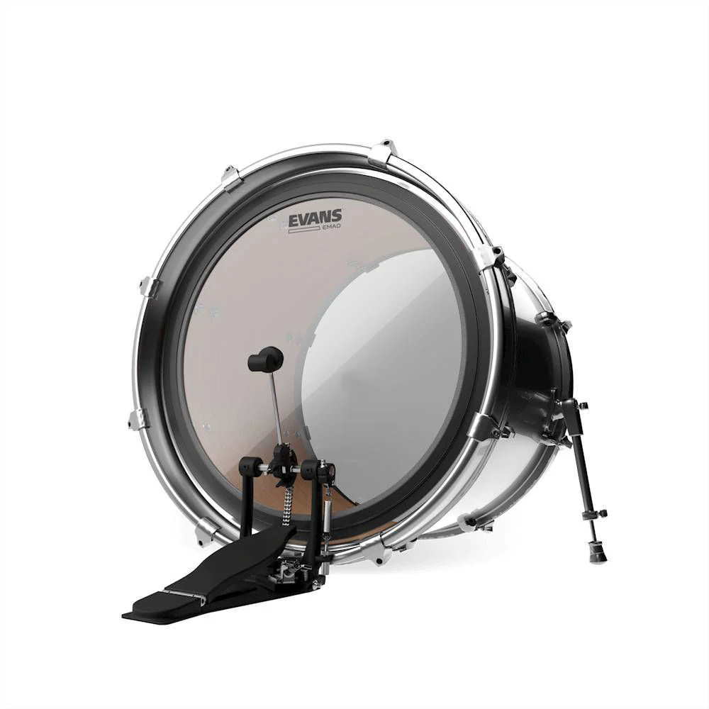 Evans 16 inch EMAD Batter Clear Bass Drum Head - Image 5