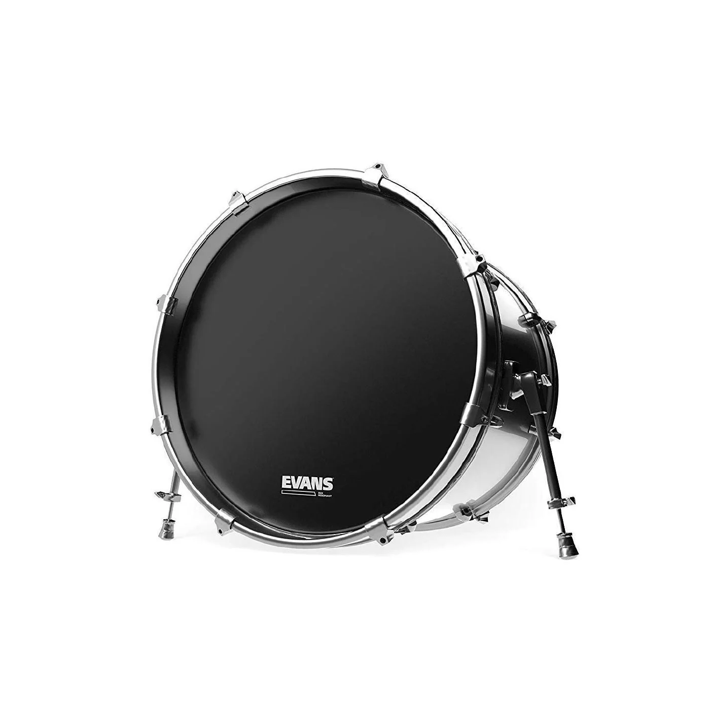 Evans 16 inch EQ3 Resonant Black Bass Drumhead No Port - Image 2