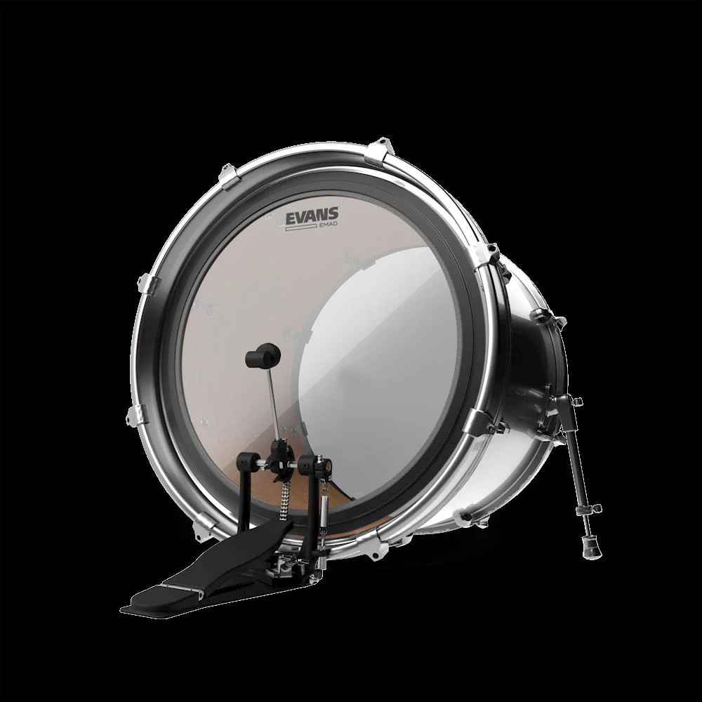 Evans 18 inch EMAD Batter Clear Bass Drumhead - Image 5