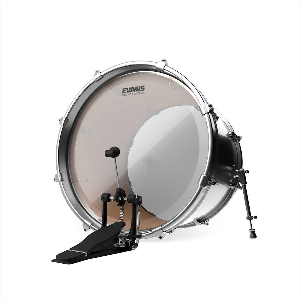 Evans 18 inch EQ3 Clear Bass Drum Head - Image 2