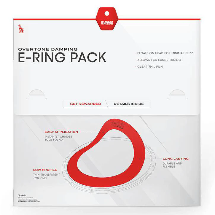 Evans 2 Inch E-Ring 10 Pack 16 Inch - Image 6