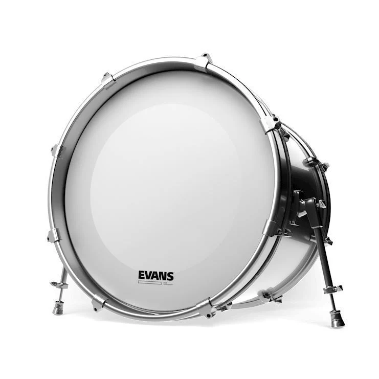 Evans 22 inch EQ3 Resonant Coated White Drum Head No Port - Image 6