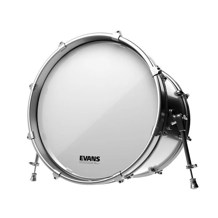 Evans 22 Inch EQ3 Resonant Smooth White Bass Drumhead No Port - Image 2