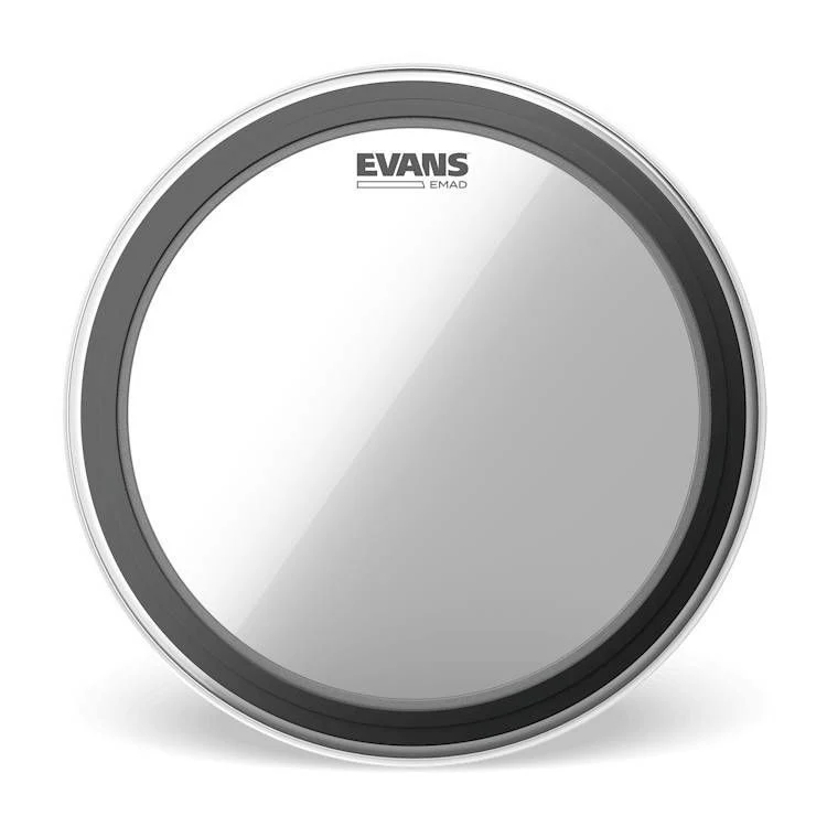 Evans 24 inch EMAD Batter Clear Bass Drumhead - Image 6