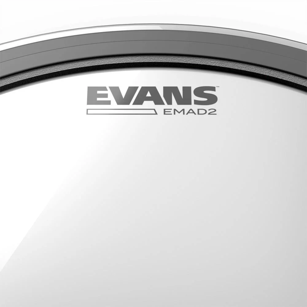 Evans 24 inch EMAD2 Batter Clear Bass Drumhead - Image 6