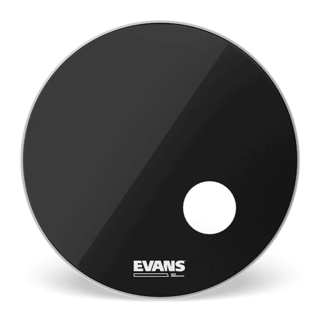 Evans 24 inch EQ3 Resonant Black Bass Drumhead - Image 2