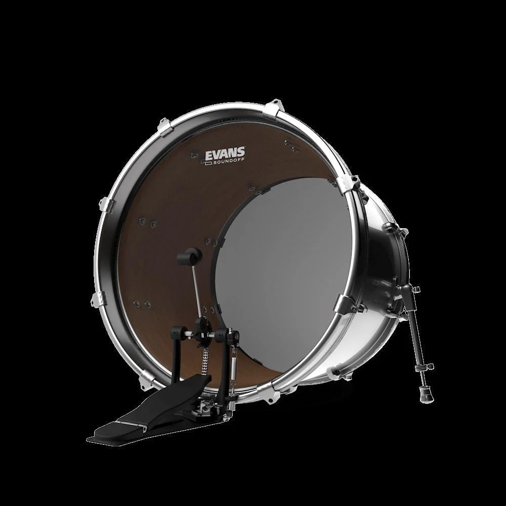 Evans BD24SO1 24in SoundOff Mesh Bass Drumhead - Image 3
