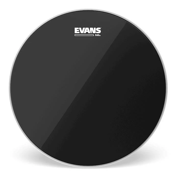 Evans Black Chrome Drum Head, 6 Inch - Image 4