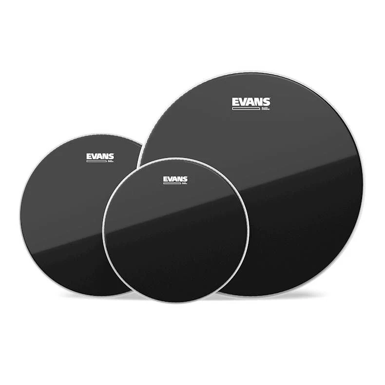 Evans Black Chrome Tompack, Fusion (10 inch, 12 inch, 14 inch)