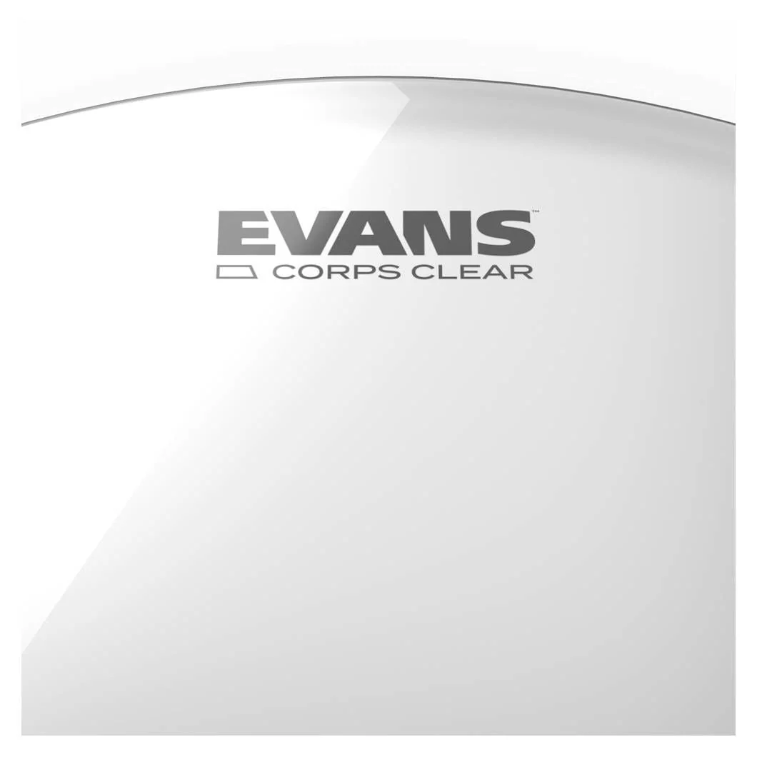 Evans Corps Clear Marching Tenor Drumhead, 12 Inch - Image 2