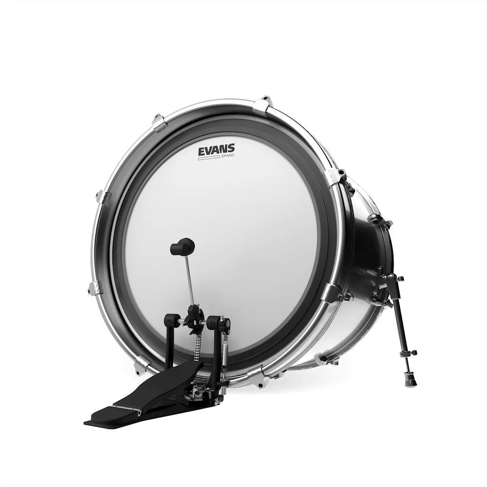 Evans EMAD Coated White Bass Drum Head, 26 Inch - Image 4