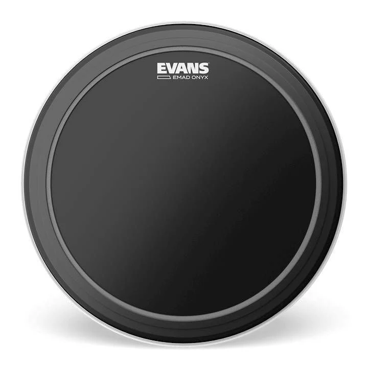 Evans EMAD Onyx Bass Drum Head, 24 Inch