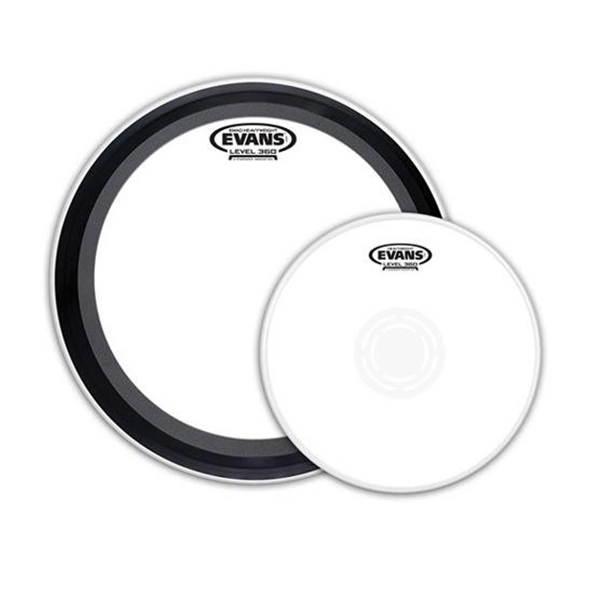Evans EMADHW Heavyweight Knockout Drumhead Pack - 22 Bass/14 Snare Batter - Image 2