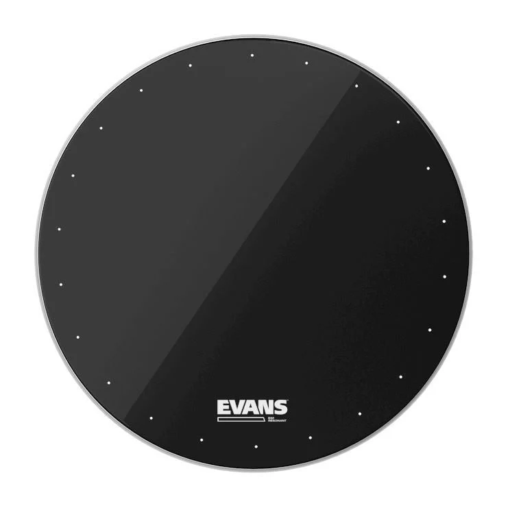 Evans EQ1 Resonant Black Bass Drum Head, 20 Inch