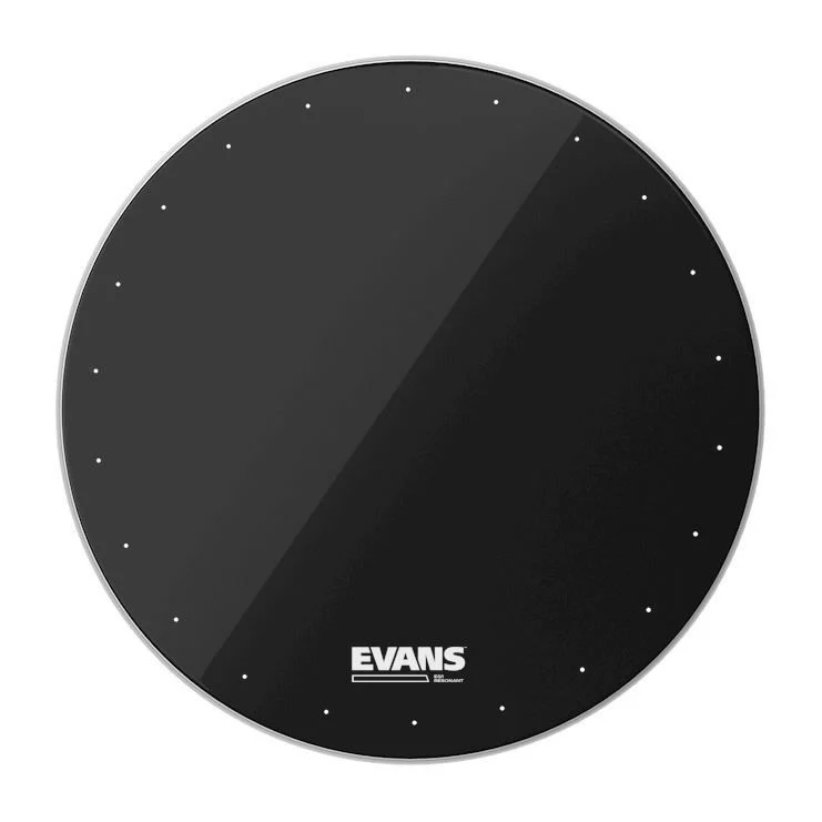 Evans EQ1 Resonant Black Bass Drum Head, 20 Inch - Image 4